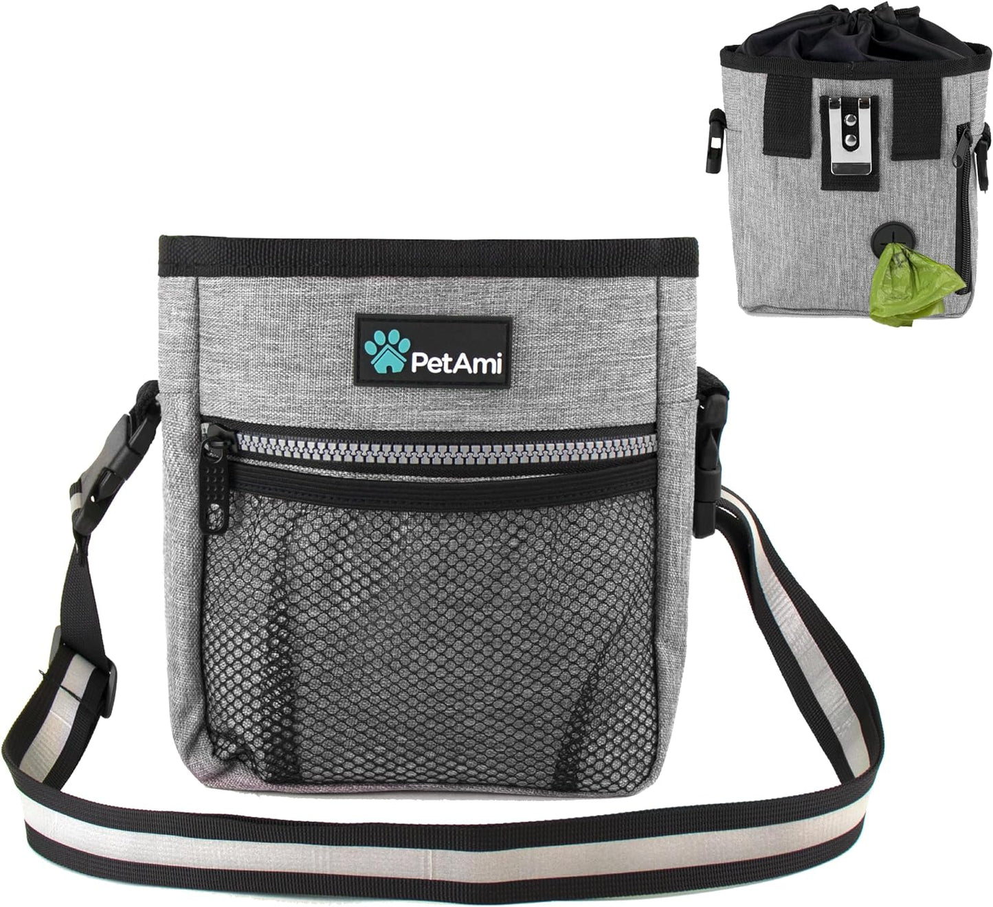 Dog and CAT Treat Pouch, Heather Gray