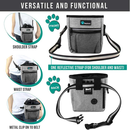 Dog and CAT Treat Pouch, Heather Gray